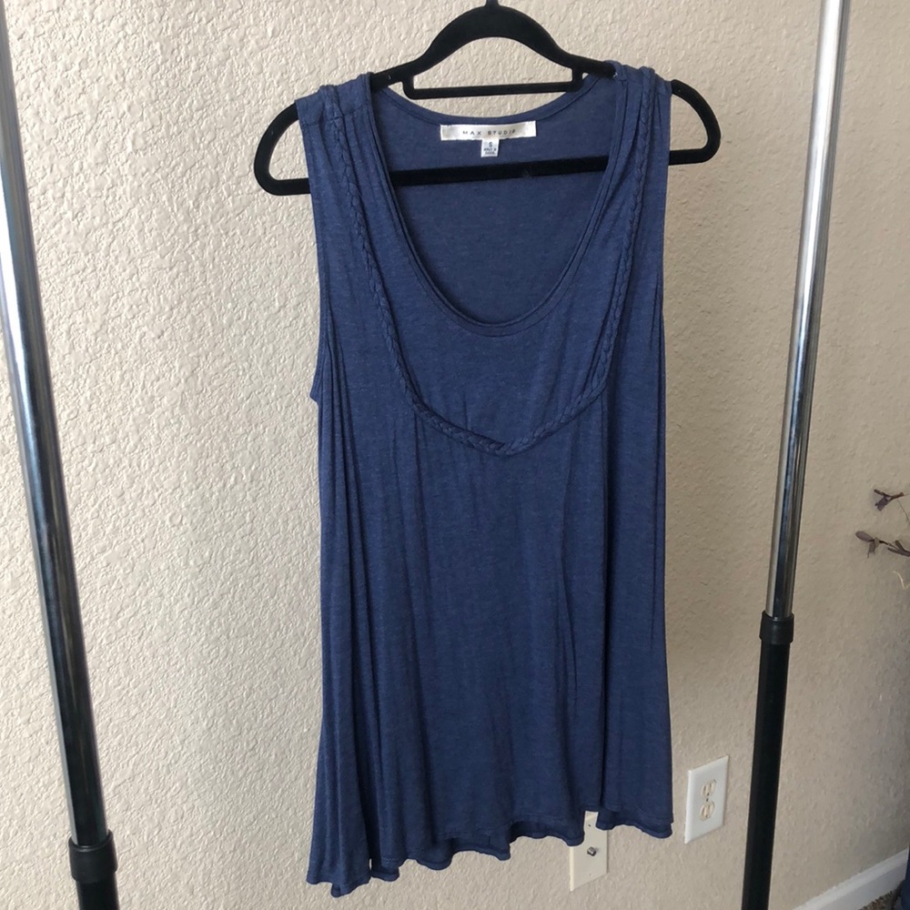 Max Studio Navy Tank